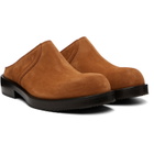 Dries Van Noten Tan Suede Clog Loafers