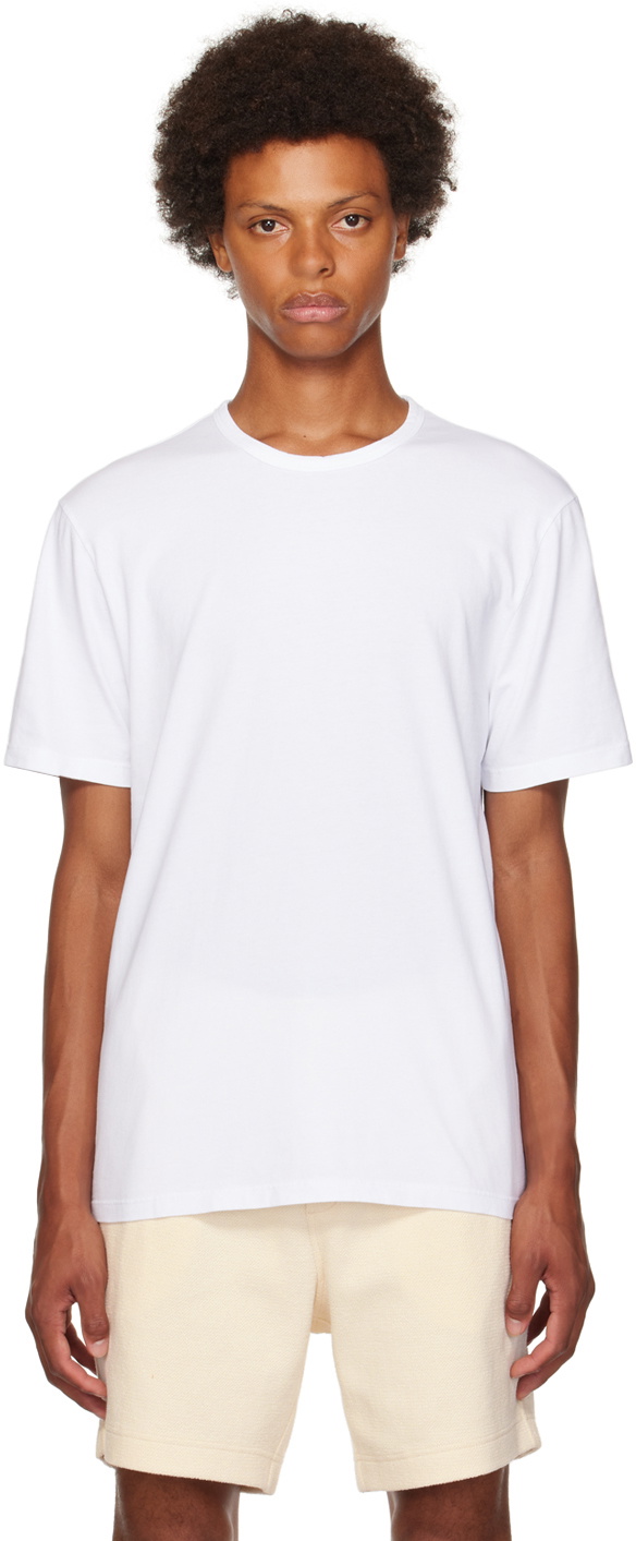 Vince White Garment-Dyed T-Shirt Vince