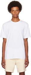 Vince White Garment-Dyed T-Shirt