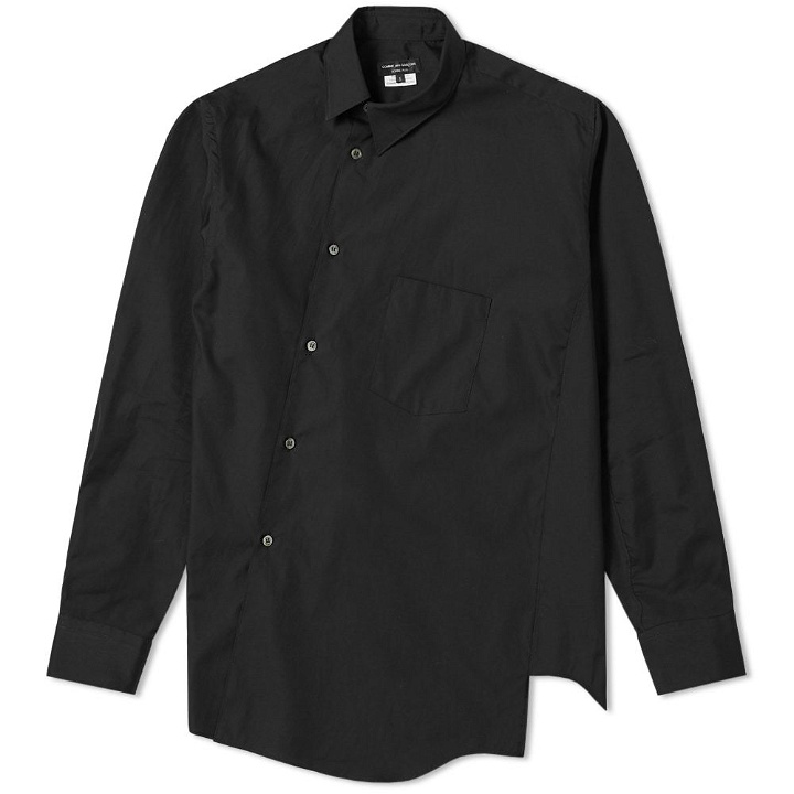 Photo: Comme des Garcons Homme Plus Asymmetric Shirt Black
