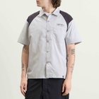 Neighborhood Men's Classic 2-Tone Short Sleeve Work Shirt 2 in Gray