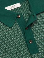 Mr P. - Cotton and Silk-Blend Polo Shirt - Green