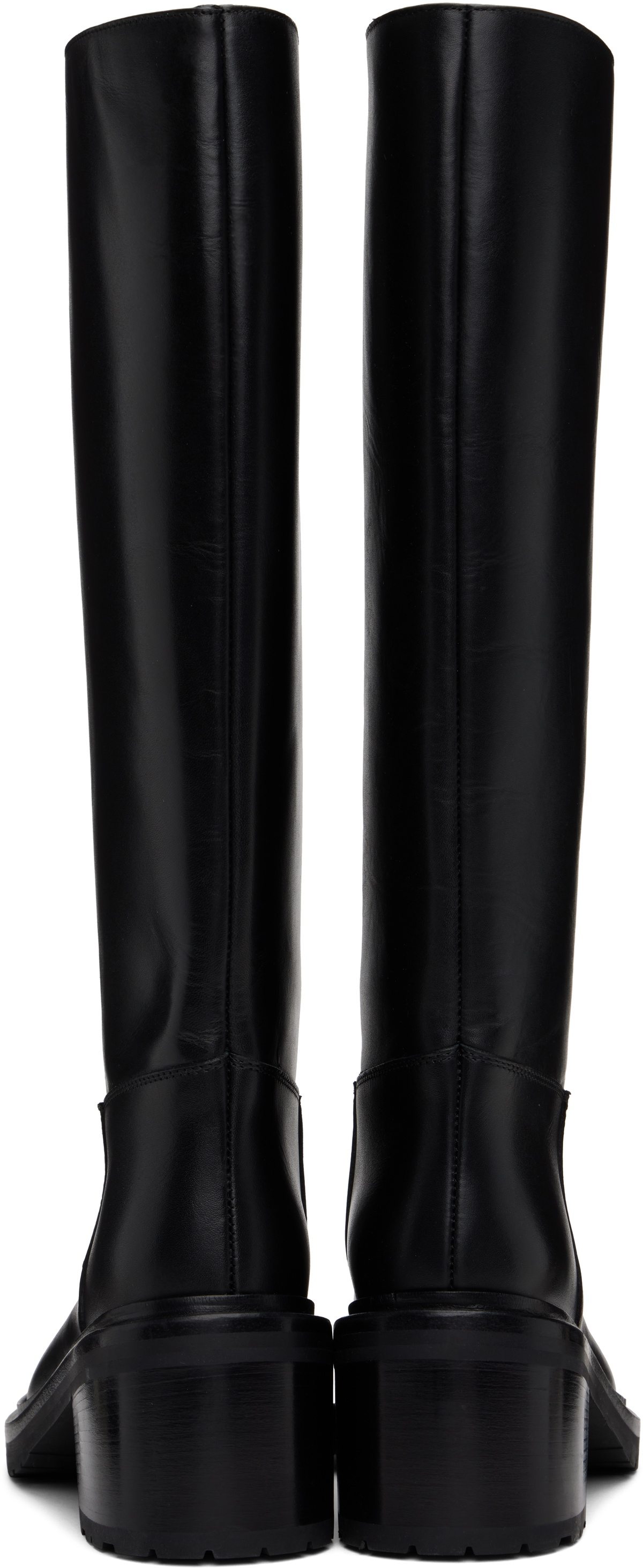 Legres Black Riding Heel Tall Boots