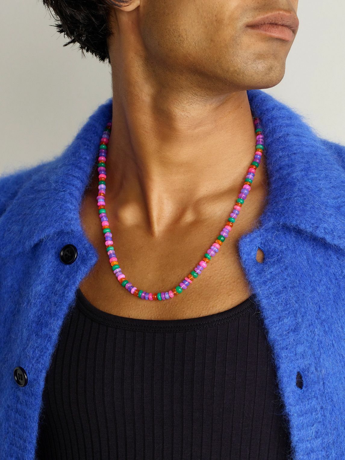 JIA JIA - Jumbo Gold Rainbow Opal Necklace