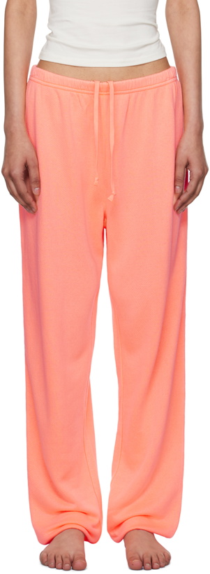 Photo: SKIMS Orange Modal French Terry Classic Lounge Pants
