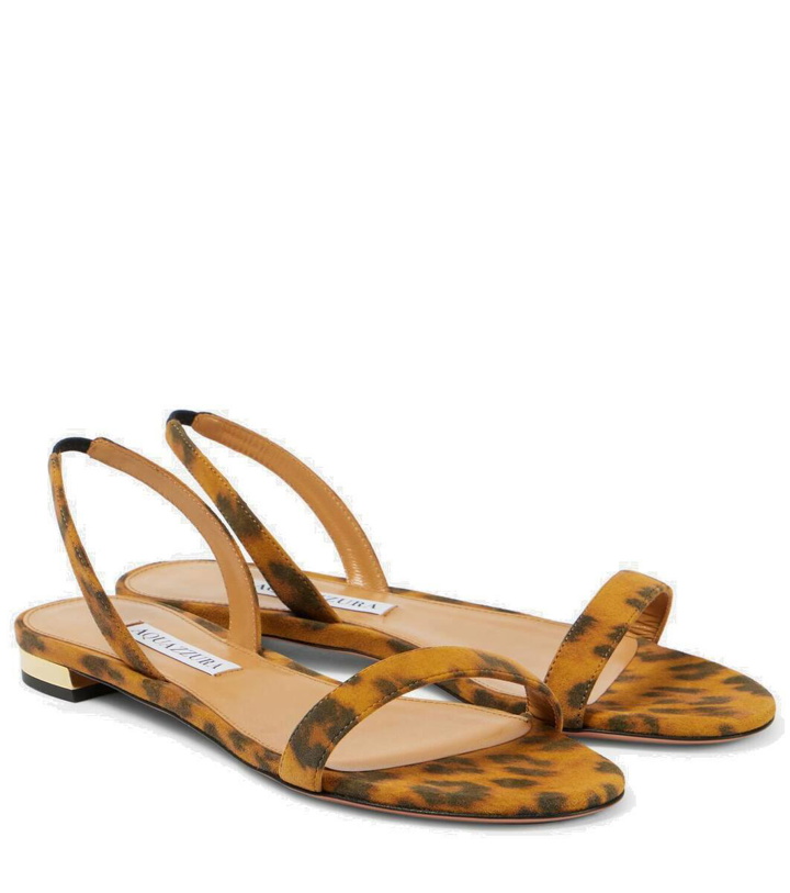 Photo: Aquazzura So Nude leopard-print suede sandals