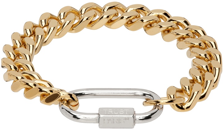 Photo: IN GOLD WE TRUST PARIS Gold Curb Chain Bracelet