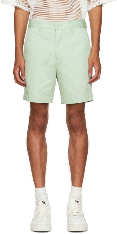 Photo: AMI Paris Green Chino Shorts