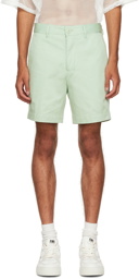 AMI Paris Green Chino Shorts