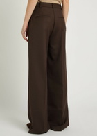 Anine Bing Trent Straight-leg Trousers Dark Brown