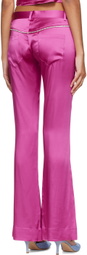 Marco Rambaldi Pink Flared Trousers