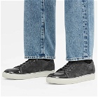 Lanvin Men's Patent Toe-Cap Sneakers in Elephant Grey