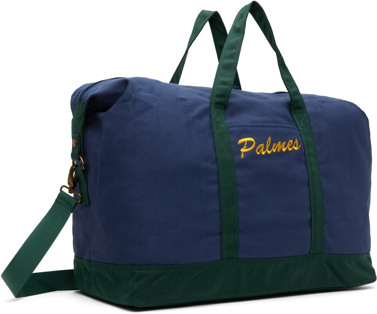 Palmes Blue & Green Logo Duffle Bag