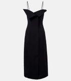 Fforme Skylar cotton and silk midi dress