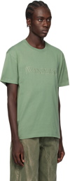 JW Anderson Green Embroidered T-Shirt