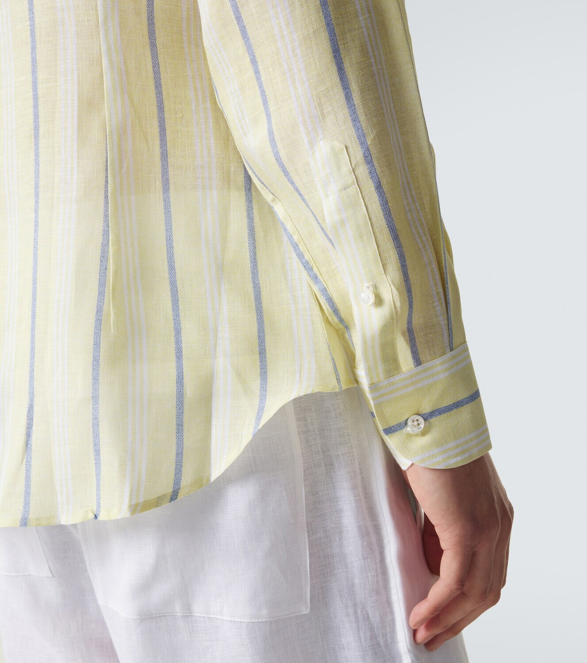 Fedeli Striped linen shirt
