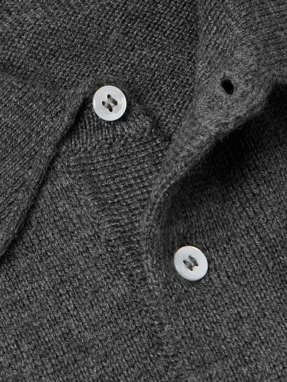Drake's - Wool Polo Shirt - Gray