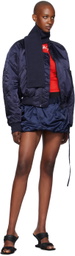 Ottolinger Navy Scarf Bomber Jacket