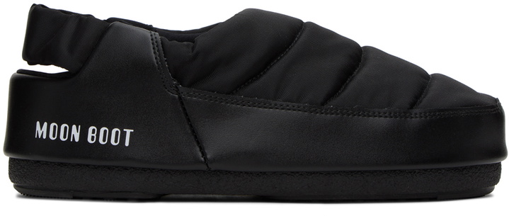 Photo: Moon Boot Black Evolution Slippers