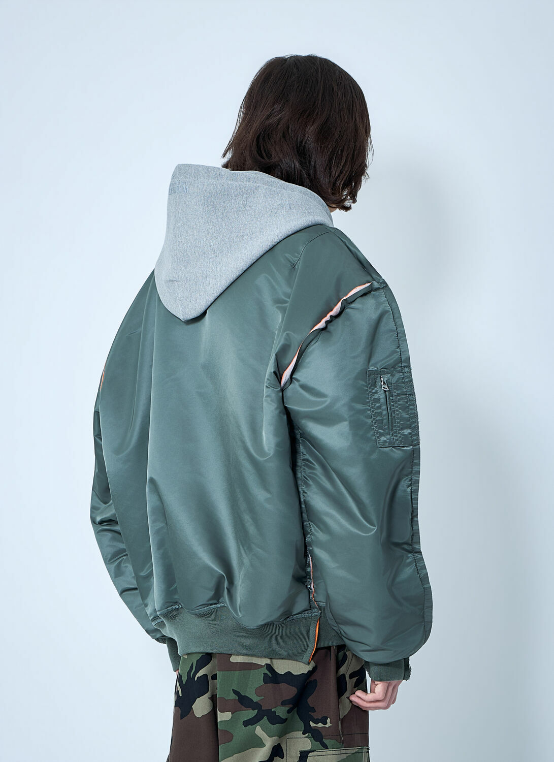 VETEMENTS Bomber Jacket with Attached Hood