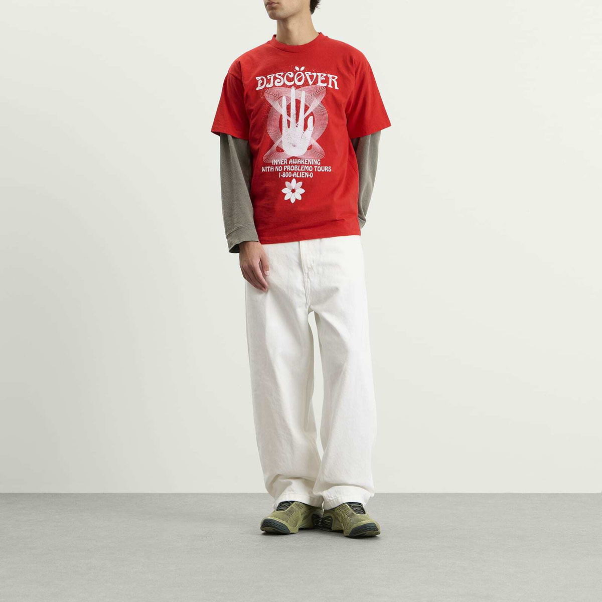No Problemo Discovery SS T-Shirt in Red