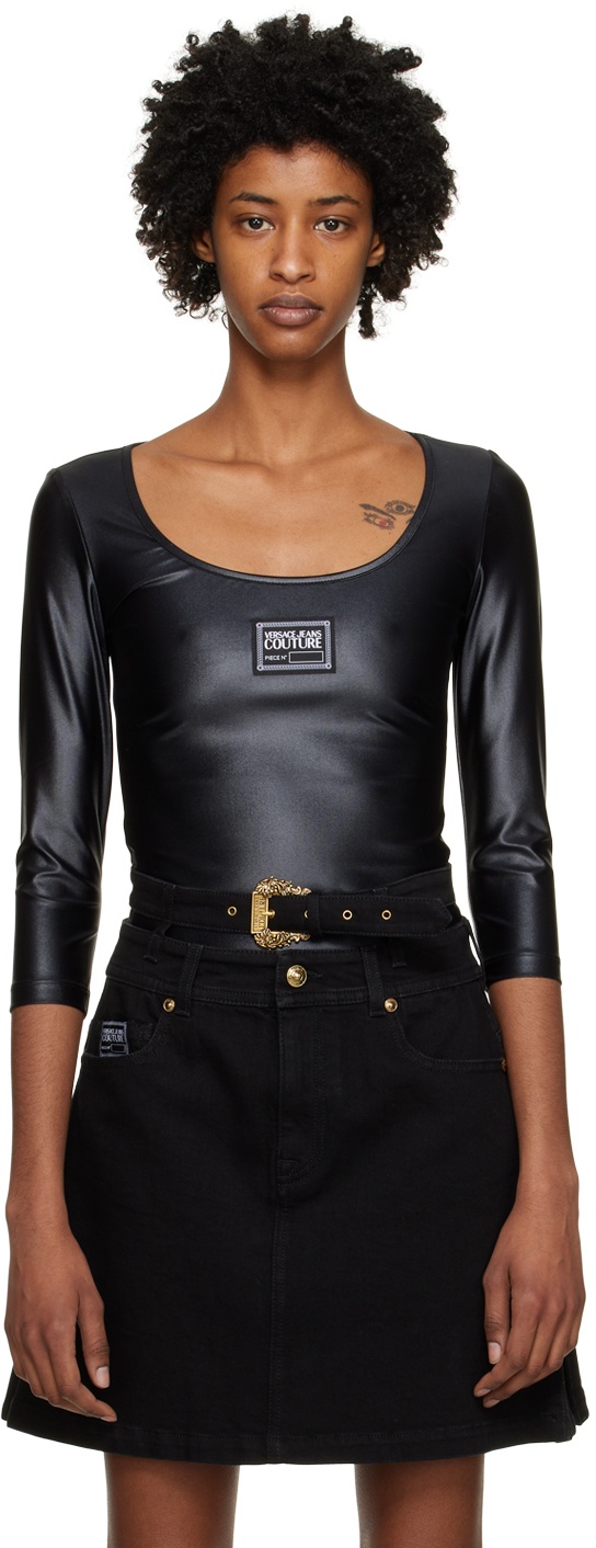 Photo: Versace Jeans Couture Black Patch Bodysuit
