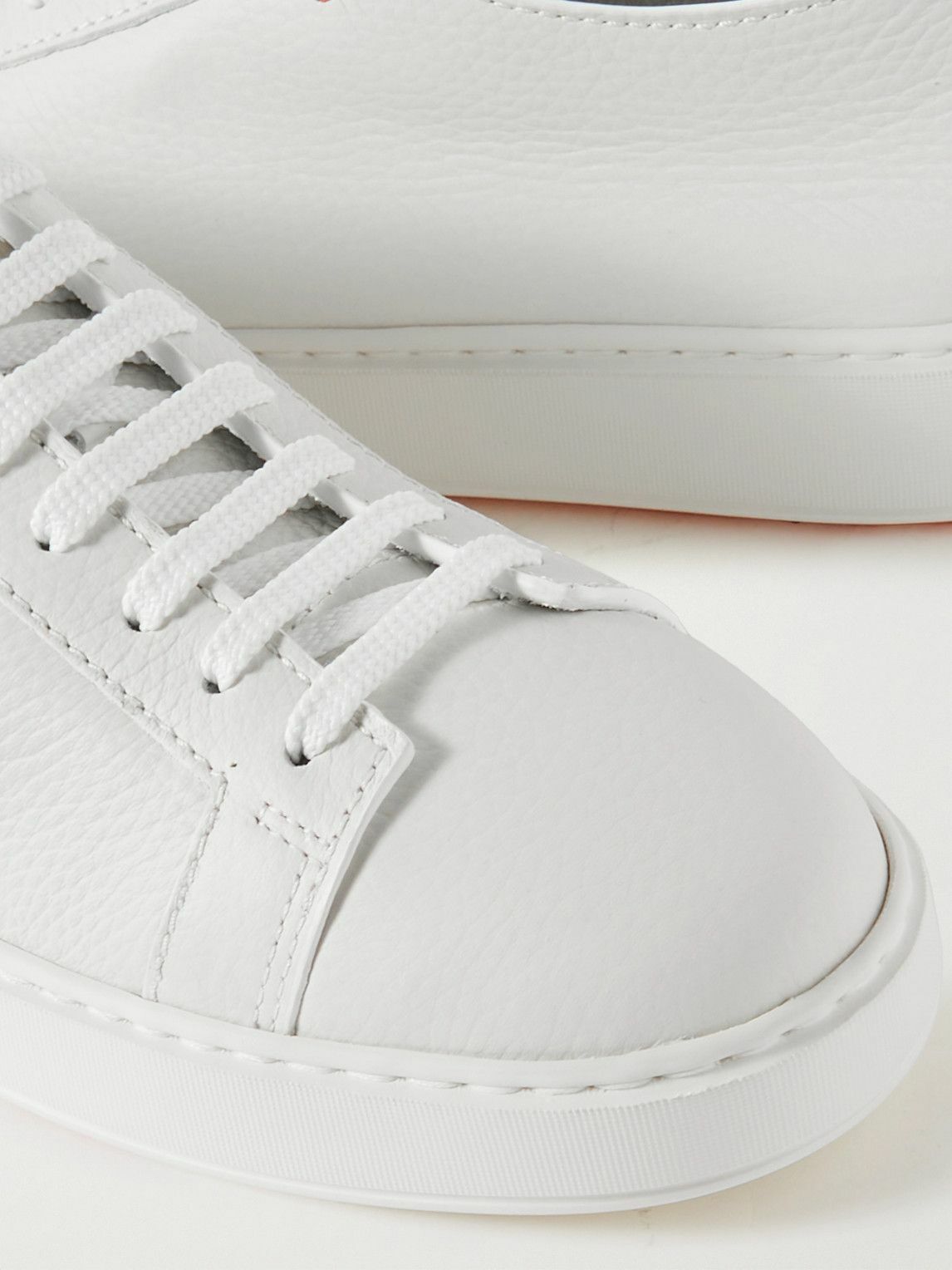 Santoni white fashion sneakers