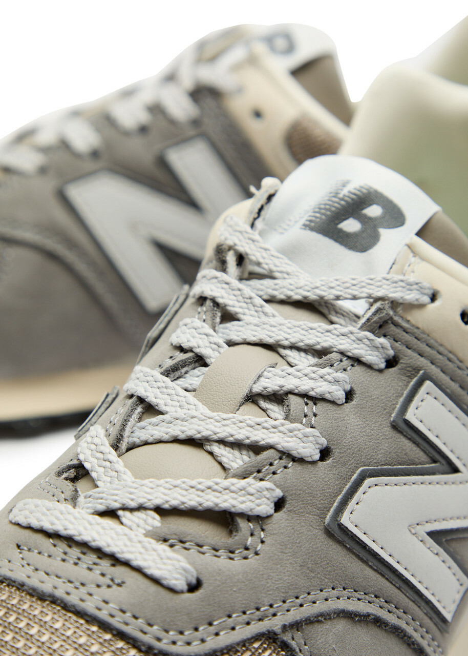 New Balance 574 Panelled Mesh-knit Sneakers Grey