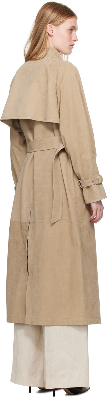 Max Mara Beige Leather Jacket