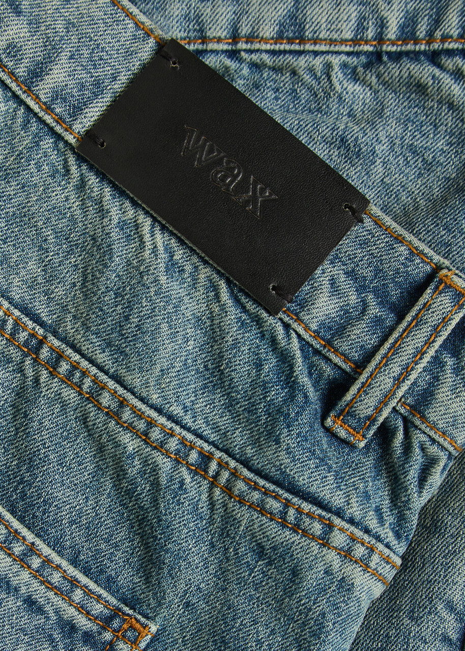 Wax London Felix Loose Straight-leg Jeans Mid Blu