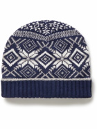 Brunello Cucinelli - Fair Isle Cashmere Beanie - Blue