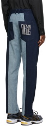 Phlemuns SSENSE Exclusive Indigo & Blue Contrast Belt Loop Jeans