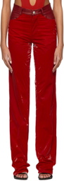 Maximilian Davis Red Spain Jeans
