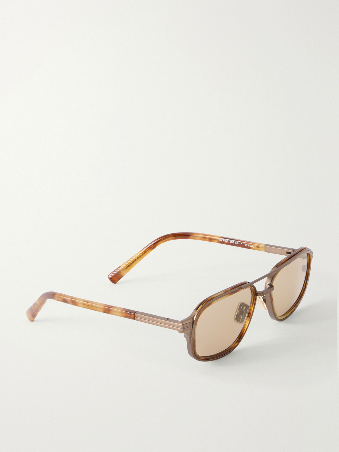 Zegna - Orizzonte I Aviator-Style Metal Sunglasses - Brown