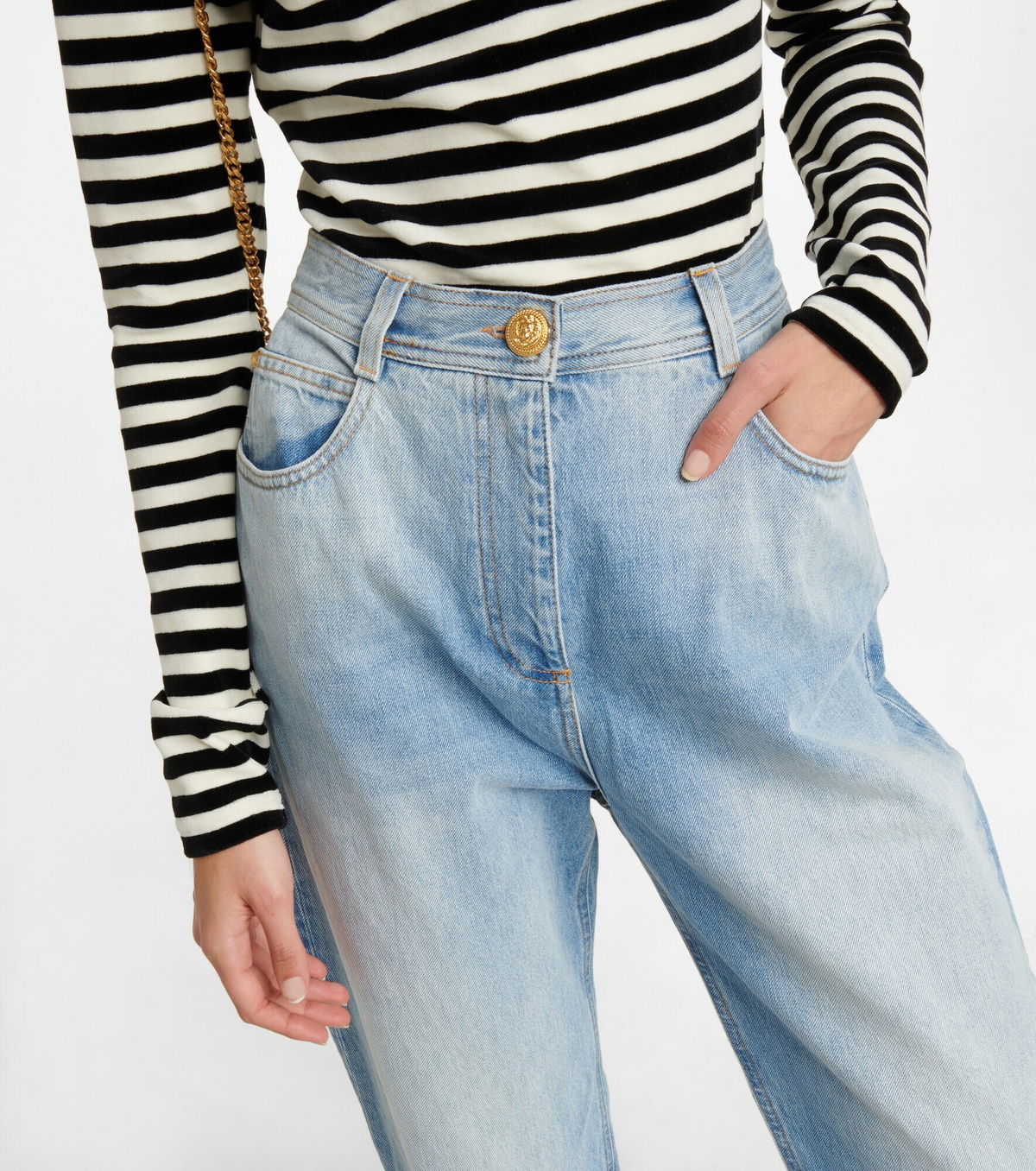 Balmain high best sale waisted jeans