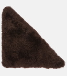 Yves Salomon Shearling and wool scarf