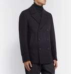 Hugo Boss - Dunes Virgin Wool-Blend Felt Peacoat - Blue