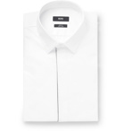 Hugo Boss - White Ivan Slim-Fit Cotton-Poplin Tuxedo Shirt - White