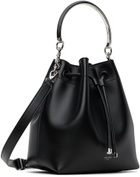 Jimmy Choo Black Bon Bon Bucket Bag