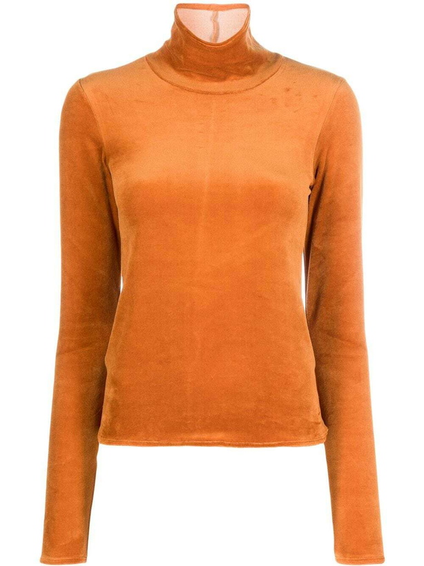 Photo: FORTE FORTE - Cotton Chenille Turtleneck T-shirt