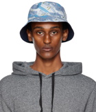 A.P.C. Blue Reversible Bob Mark Bucket Hat