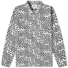 Heresy Men's Woodblock Shirt in White/Black