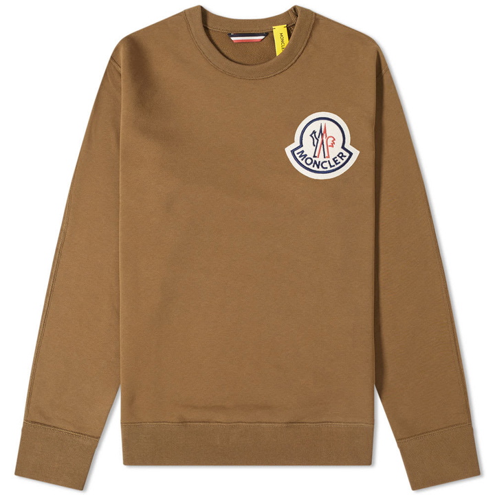 Photo: Moncler Genius - 2 Moncler 1952 - Large Logo Patch Crew Sweat Green