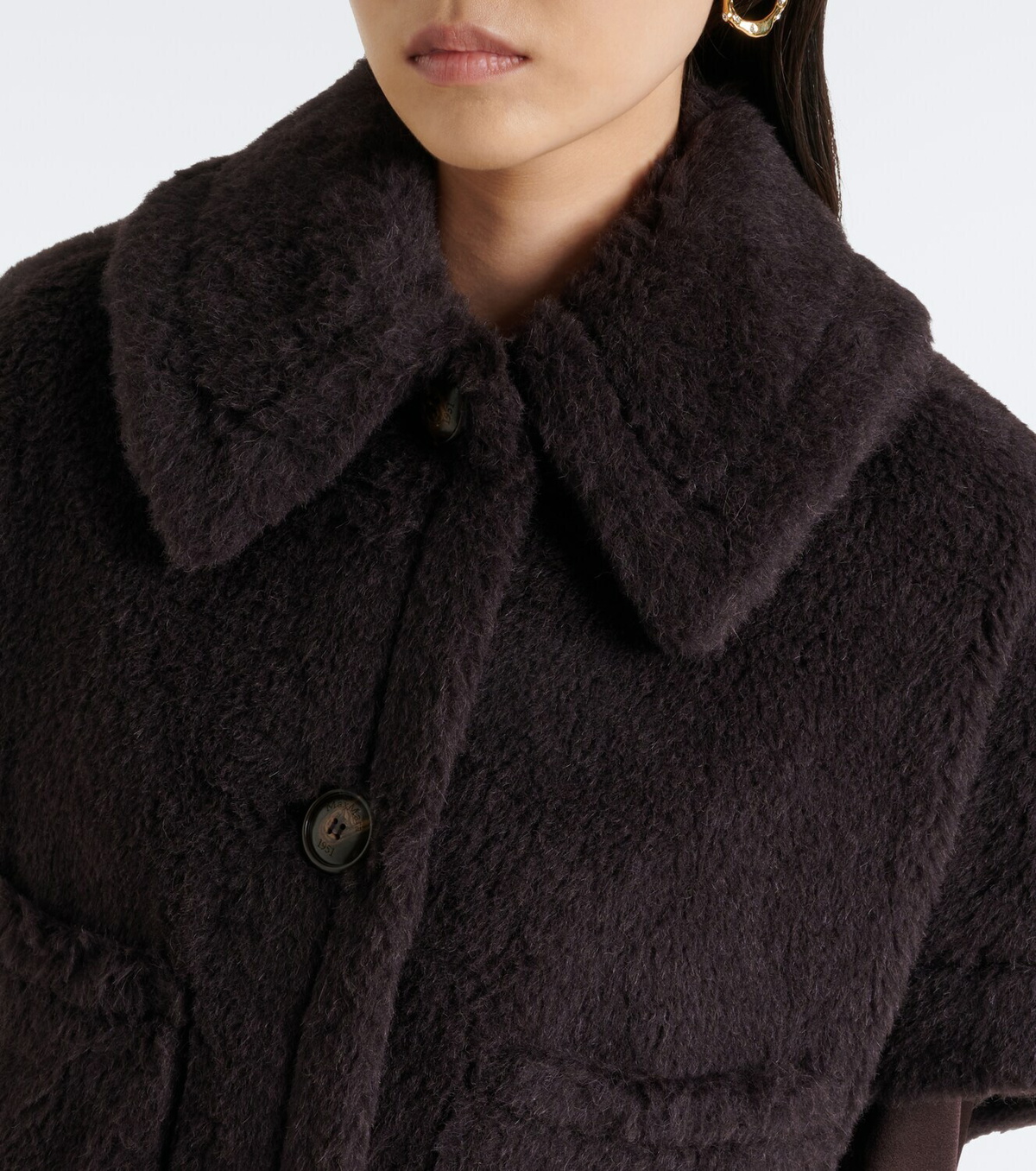 Max Mara Wool and silk teddy jacket