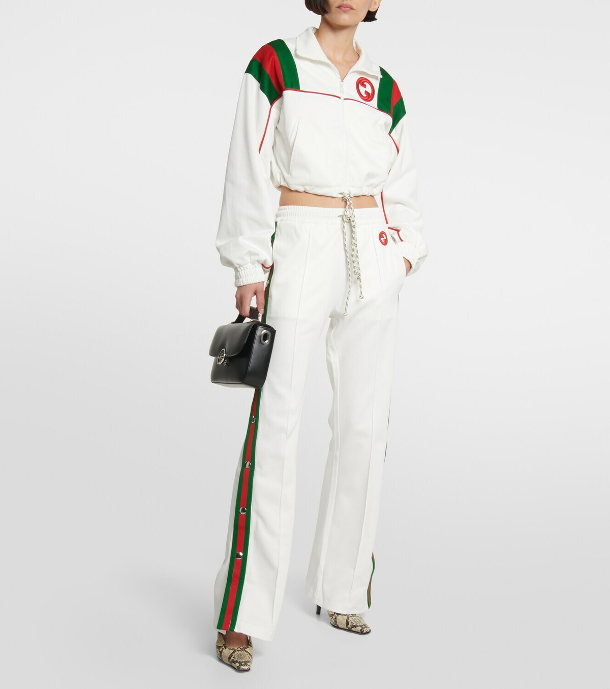 パンツ GUCCI ARCHIVE WHITE SLACKS Gucci Pants with logo | Women's Clothing | Vitkac