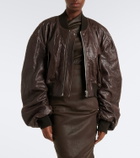 Rick Owens Secchia leather bomber jacket
