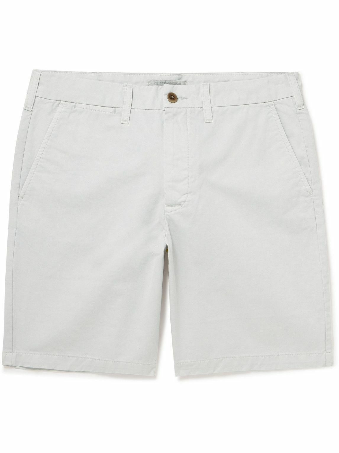 Photo: Outerknown - Nomad Straight-Leg Organic Cotton-Twill Chino Shorts - White