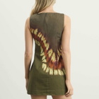 ALÉMAIS Women's Marilyn Denim Mini Dress in Khaki