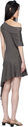 Belle The Label Gray Plume Minidress