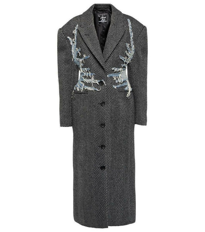 Photo: Y/Project Distressed wool coat